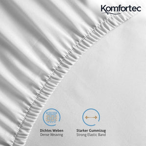 [RESIGILAT] Cearsaf pat elastic Jersey 100% bumbac 140x200 cm alb