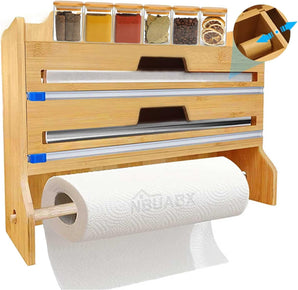 [RESIGILAT] Distribuitor folie alimentara cu taietor, suport perete, 30-38 cm