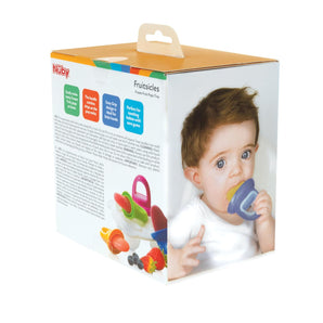 [RESIGILAT] Forme pentru înghețată Nuby Garden Fresh, 4 bucăți, fără BPA, 6 luni+