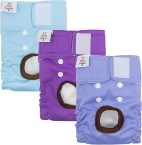 [RESIGILAT] CuteBone Scutece pentru caini, lavabile, pachet de 3