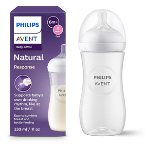 [RESIGILAT] Biberon Avent Natural Response, 330 ml, Tetină Anti-Colici, fără BPA