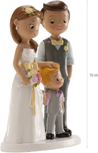 [RESIGILAT] Figurine mire si mireasa pentru tort, marime unu