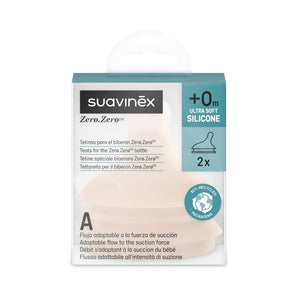 [RESIGILAT] Set 2 tetine anti-colici Suavinex, silicon, +0M