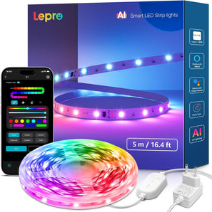 [RESIGILAT] Banda LED Lepro AI S1 RGBIC 5M cu control smart