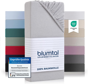[RESIGILAT] Blumtal Cearsaf bumbac topper 90x200 cm Moonlight Grey