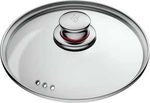 [RESIGILAT] Capac oală WMF Quality One 16 cm, sticlă cu margine din inox, mâner metalic, rezistent la cuptor