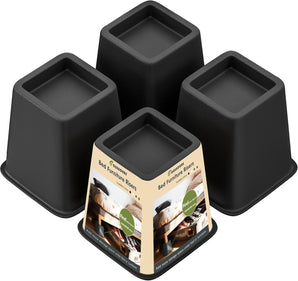 [RESIGILAT] OXENDURE Inaltator mobila 10 cm, set 4 bucati, negru