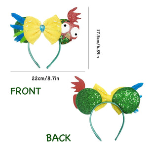[RESIGILAT] Bentita Moana cu urechi pentru fete (Verde)