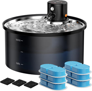 [RESIGILAT] Fantana de baut pisici inox 3.2L cu senzori si filtre