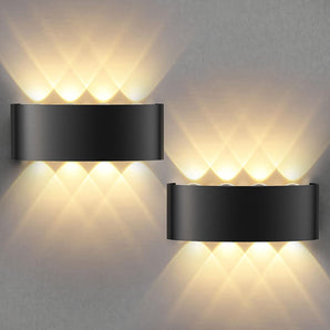 [RESIGILAT] Lumina de perete Lureshine 2 bucati LED alb cald 8W
