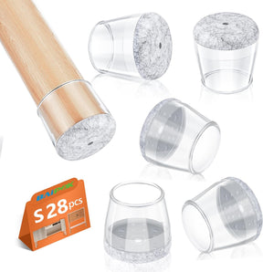 [RESIGILAT] 28 Piese Papuci Rotunzi, Opritoare Scaune, Cauciuc Siliconic