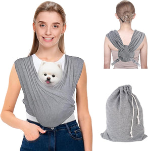 [RESIGILAT] Geanta transport caini, talie mica, pana la 9 kg, gri