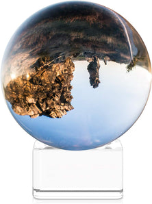 [RESIGILAT] Glob de sticla K9 pentru fotografie cu suport 80mm
