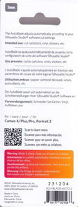 Silhouette America SILHOUETTE OF AMERICA AUTOBLADE, nur zur Verwendung mit Cameo 4, Einheitsgröße, Weiß