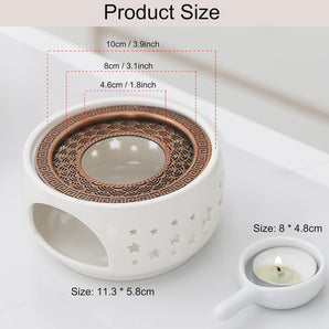 [RESIGILAT] Incalzitor ceramic pentru ceai si cafea cu suport