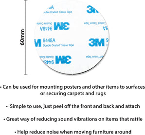 [RESIGILAT] St Helens Placa Montare Rotunda, 60x60mm, Pachet 1