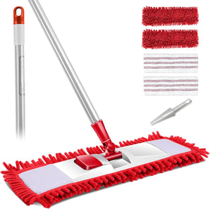 [RESIGILAT] Mop 360 grade cu maner din inox si 4 tampoane din microfibra