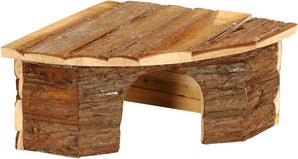 Dehner Nager-Eckhaus Purzel, ca. 42 x 30 x 15 cm, Holz, natur