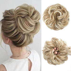 [RESIGILAT] Coc mare blond cret extensie par cu banda elastica