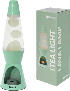 [RESIGILAT] FISURA Lampa Lava, Alb-Menta, 29 cm x 8.5 cm, Ecologica