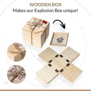 [RESIGILAT] WoodExplosionBox, cutie surpriza, cadou ziua nasterii