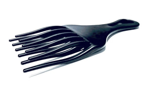 [RESIGILAT] Pieptene Afro cu dinti largi 17x7 cm negru