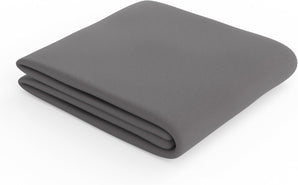 [RESIGILAT] Cearșaf elastic Amazon Basics, 160x200 cm, gri închis, bumbac 100% jerseu