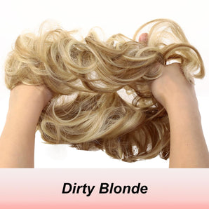 [RESIGILAT] Coc mare blond cret extensie par cu banda elastica