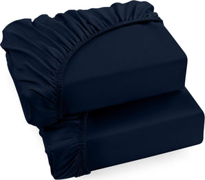 [RESIGILAT] Set Cearsafuri Utopia 90x200cm Albastru Marin Microfibra