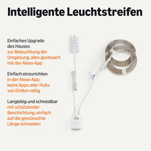 [RESIGILAT] Banda LED inteligentă Amazon Basics 5 m RGBW pentru Alexa
