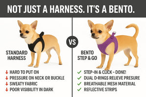 [RESIGILAT] Flamingo StepGo Bento Harness, S, Bej, pentru caini mici