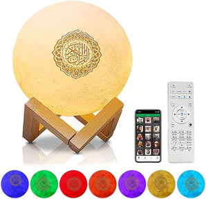 [RESIGILAT] Difuzor 3D Coran, Bluetooth, telecomanda aplicatie, lumina luna