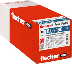 [RESIGILAT] fischer PowerFast II CTP 8.0x160 50 buc suruburi lemn