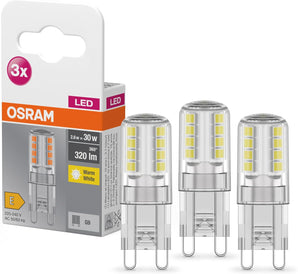 [RESIGILAT] Osram BASE LED PIN, 2,60 W, G9, alb cald, pachet de 3
