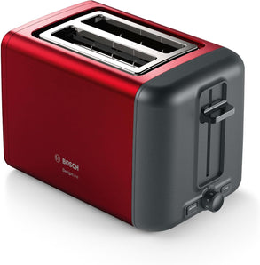 [RESIGILAT] Toaster Bosch DesignLine compact 970W rosu cu deconectare automata