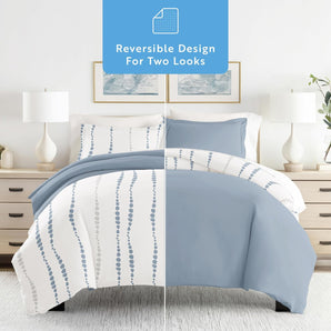 [RESIGILAT] Linen Market Husa Pilota Twin, Bleumarin, 2 Fete de Perna