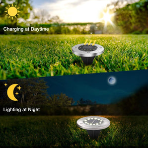 [RESIGILAT] Lumini solare Anmossi, 12 LED-uri pentru exterior 8 buc