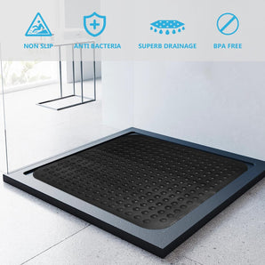 [RESIGILAT] Covoras dus antiderapant 80x80, PVC, ventuze