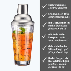 [RESIGILAT] Shaker cocktail Westmark cu cantar si filtru 400 ml