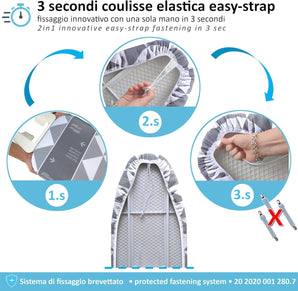 [RESIGILAT] Huse masa de calcat, 125 x 45 cm, fixare snur elastic