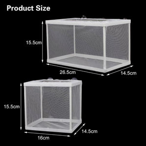 [RESIGILAT] Plasa izolatoare acvariu, 2 bucati, cu ventuza, pentru reproducere