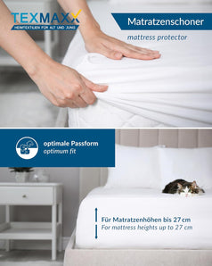 [RESIGILAT] Protecție saltea TEXMAXX 200x200 cm, impermeabilă, respirabilă, lavabilă la 90°C