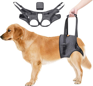 [RESIGILAT] Ham reglabil pentru caini, ajutor transport, gri, XL