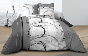 [RESIGILAT] Husa de plapuma 240x260 cm cu 2 fete de perna gri