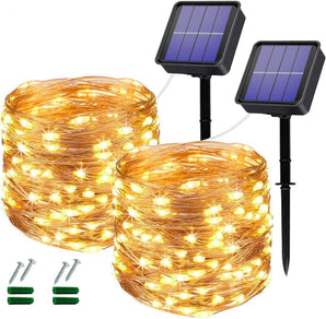 [RESIGILAT] Fulgere solare Oreunik 240LED lumini de gradina alba calda