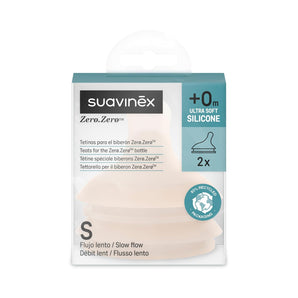 [RESIGILAT] Suavinex pachet 2 tetine biberon cu flux lent S