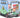 [RESIGILAT] Organizator birou Minecraft, 4 blocuri modulare personalizabile.