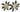 [RESIGILAT] Liffy Decor Perete Metalic, Floral, Auriu, 15 inch