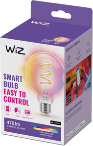 [RESIGILAT] WiZ G95 Globe, LED Lamp, E27, 60W, Alb cald si colorat