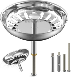 [RESIGILAT] Filtru scurgere inox 79mm pentru chiuveta bucatarie